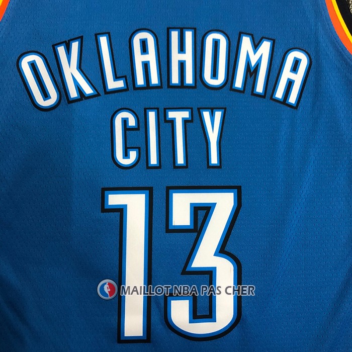 Maillot Oklahoma City Thunder Paul George NO 13 Icon Bleu
